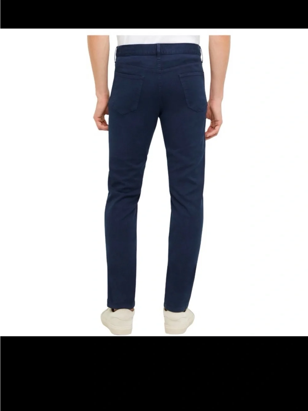 NWT banana republic flat front pants slim fit navy blue size 38X30